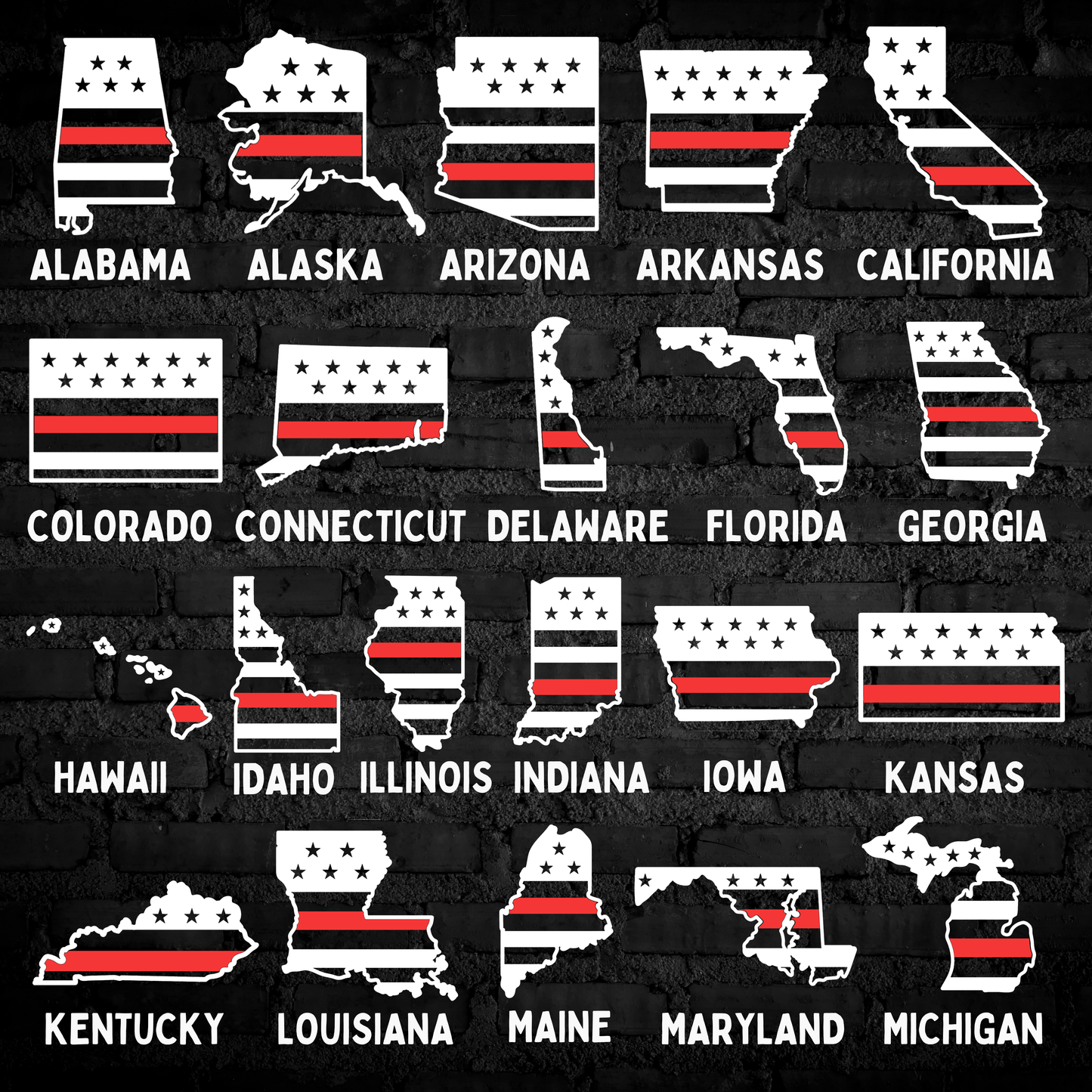 Fire State Flag Decal