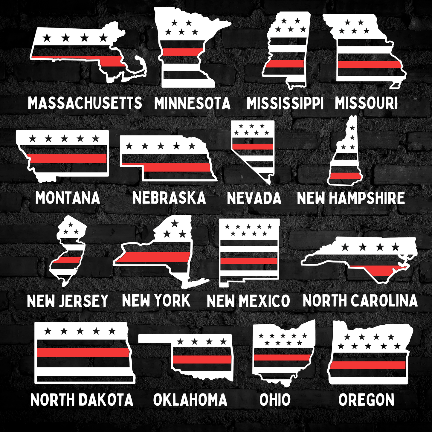 Fire State Flag Decal