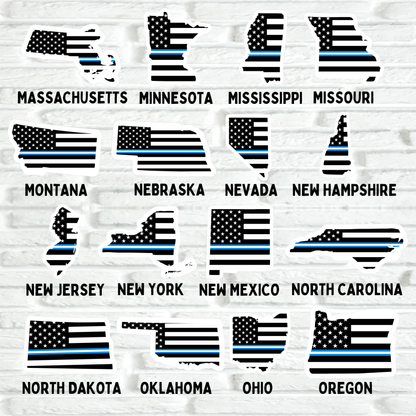 EMS State Flag Stickers