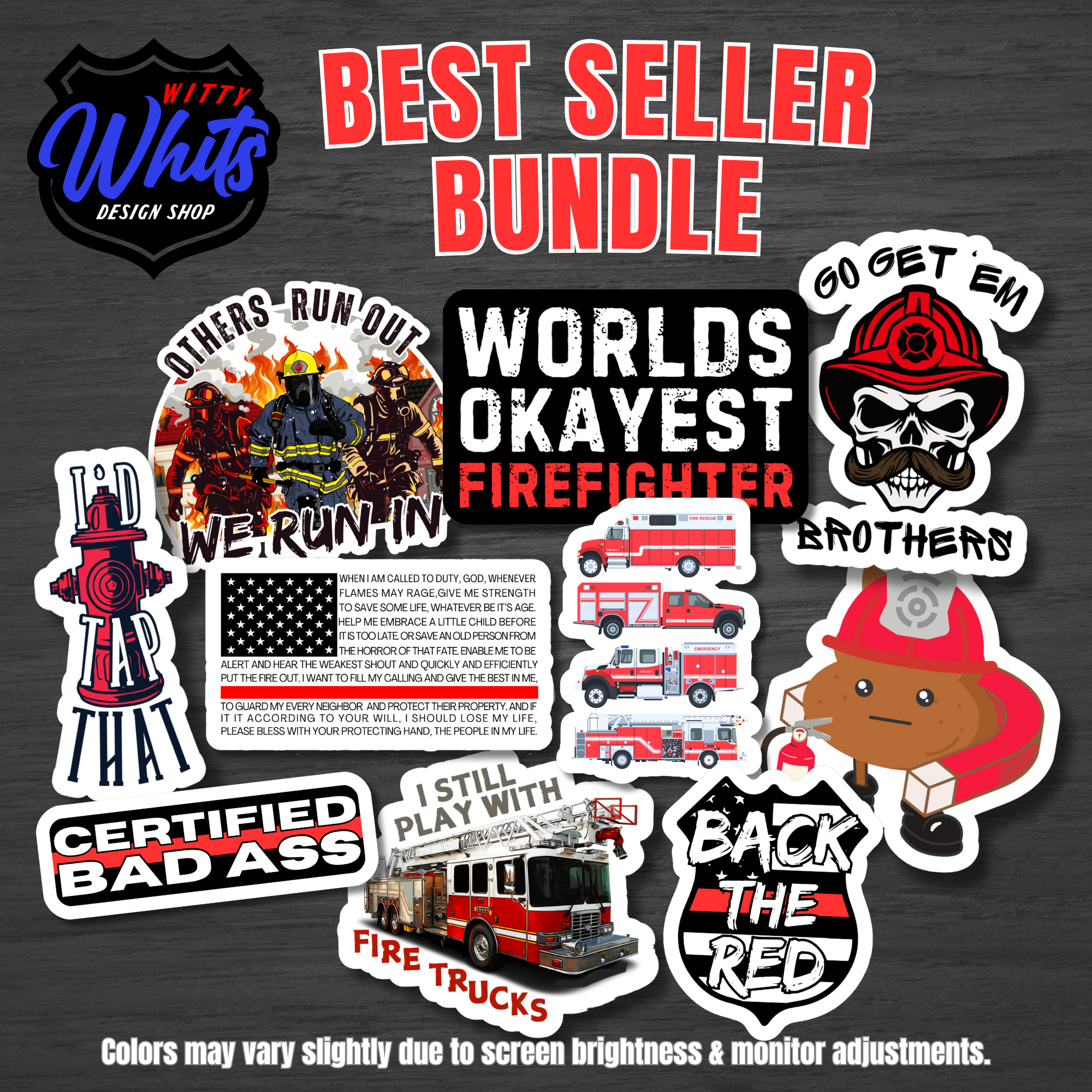 Witty Design Firefighter Best Seller Bundle – Witty Whits Design Shop LLC