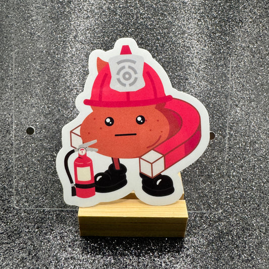 Shit Magnet Fire Sticker