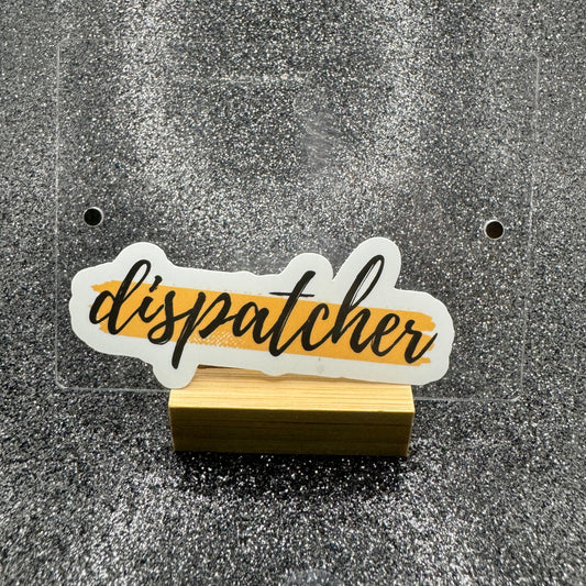 Dispatcher Gold Line Sticker