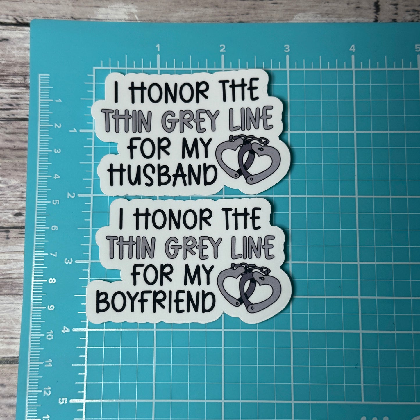 Honor the Thin Grey Line Corrections Sticker