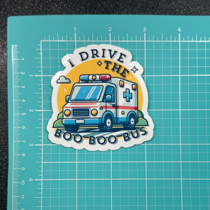 Boo Boo Bus EMS Sticker