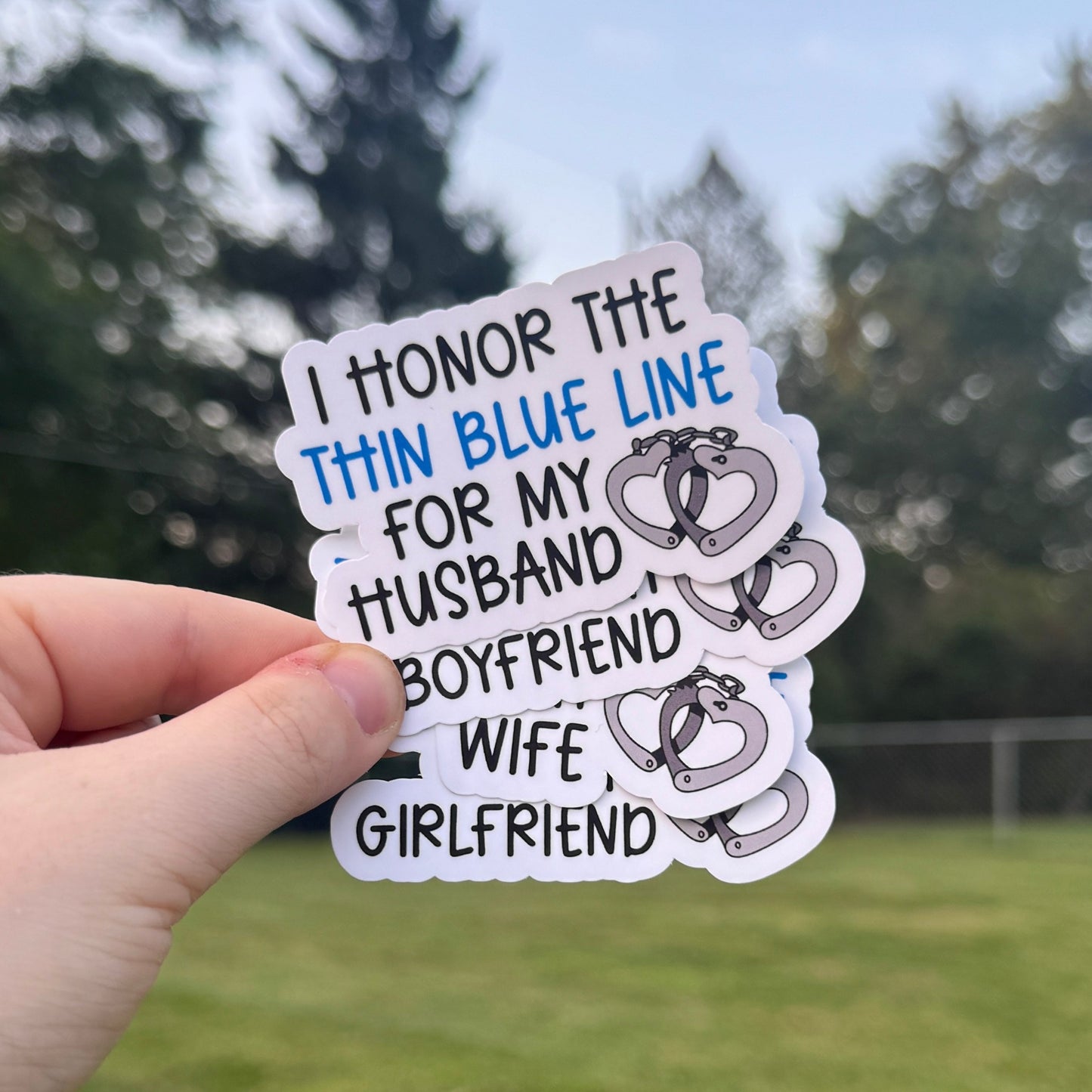 Honor the Thin Blue Line Police Sticker
