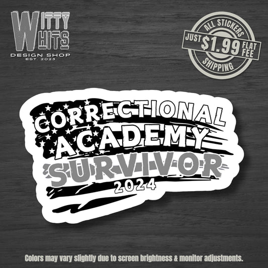 Academy Survivor Corrections Sticker