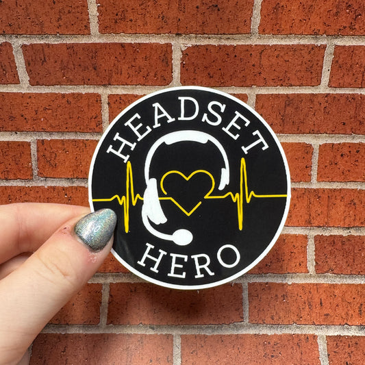 Headset Hero Dispatch Sticker
