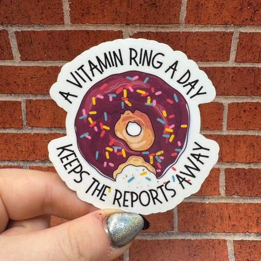 Vitamin Ring Police Sticker