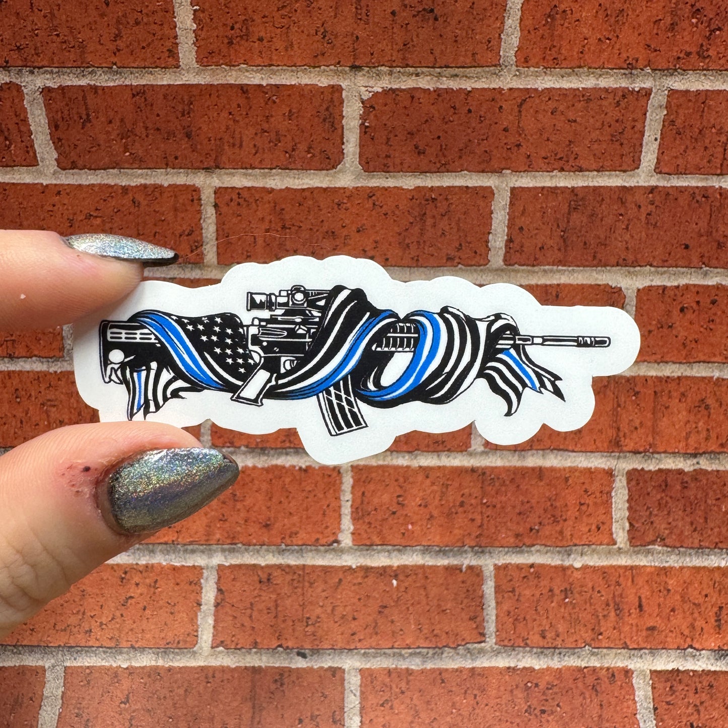 Police Rifle Sticker