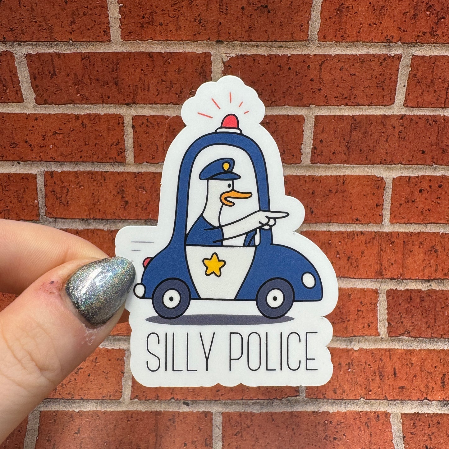 Silly Police Sticker