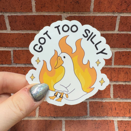 Got Too Silly Corrections Sticker