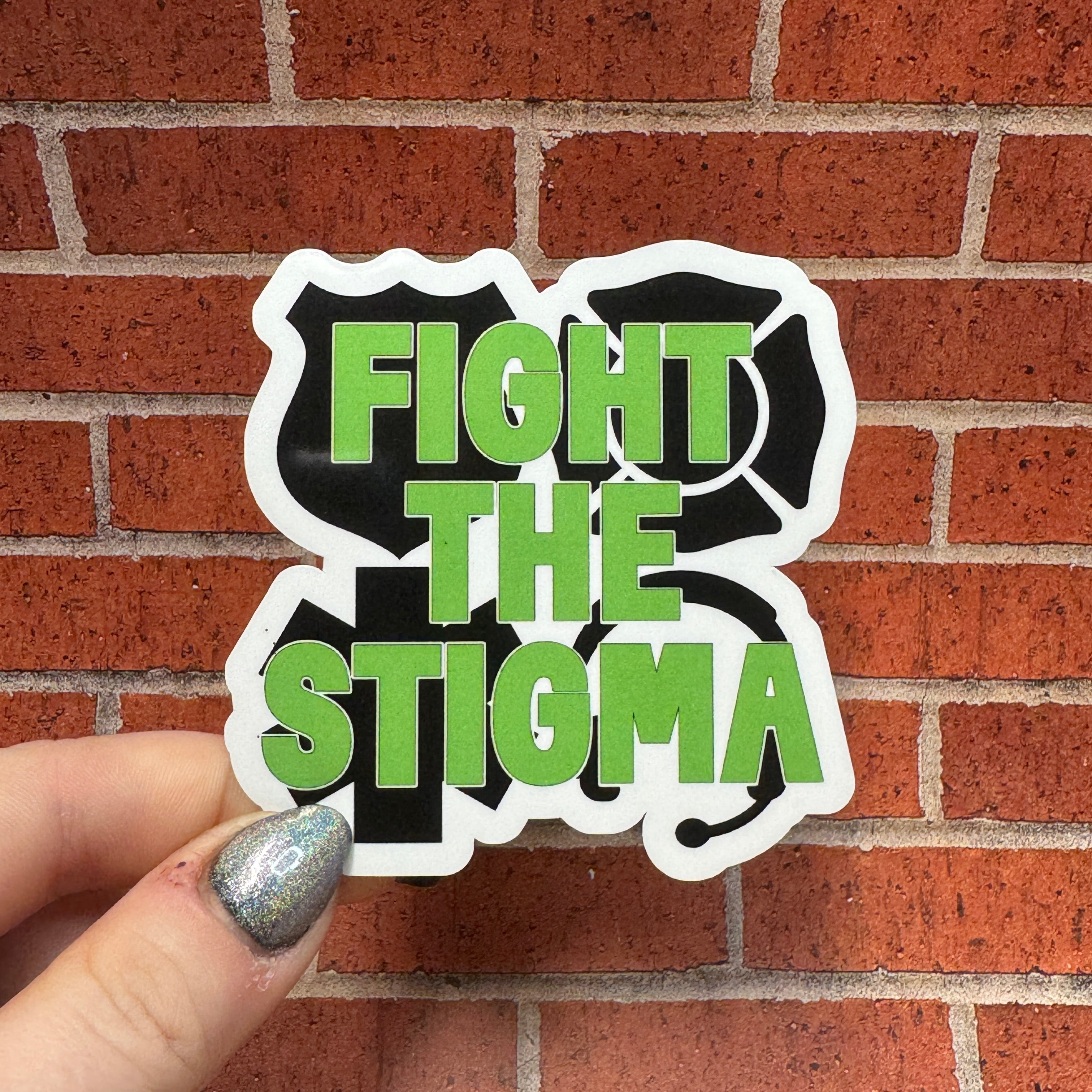 Fight The Stigma Mental Health Sticker – Witty Whits Design Shop LLC