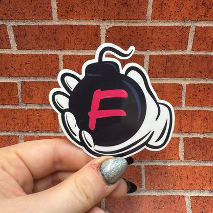 F Bomb Sticker