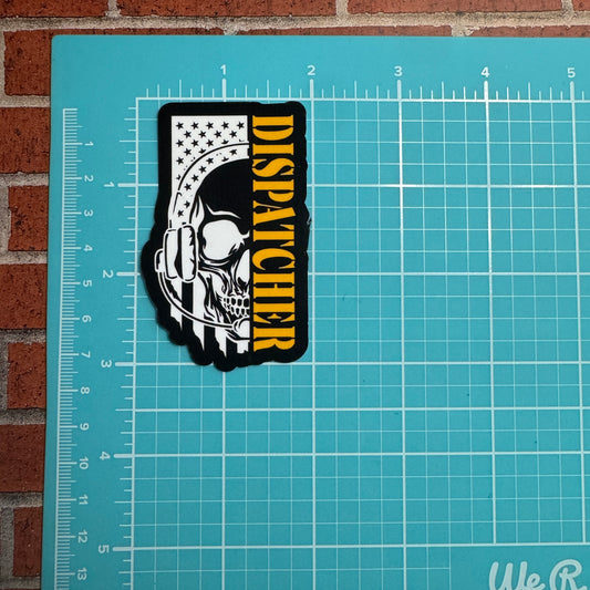 Dispatch Skull Flag Sticker