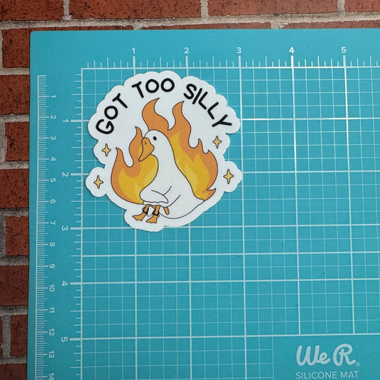 Got Too Silly Corrections Sticker
