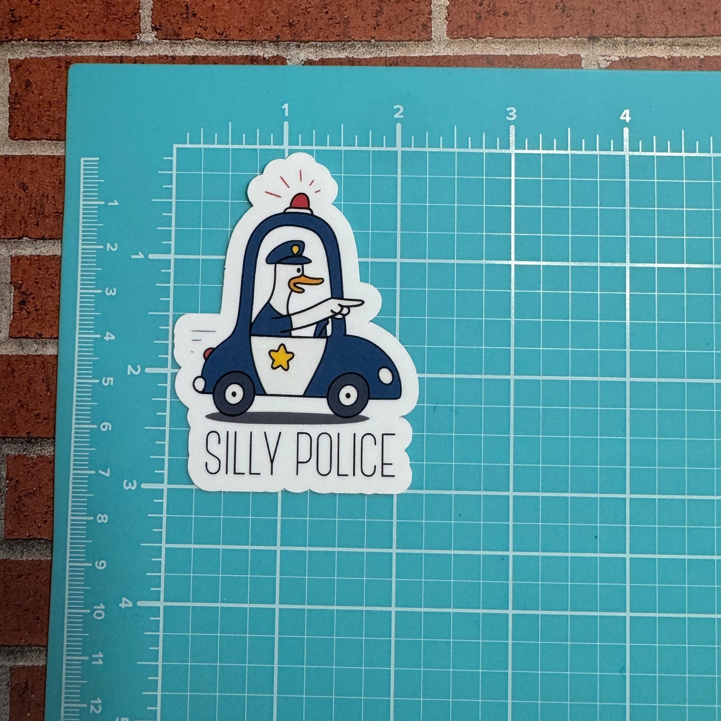 Silly Police Sticker