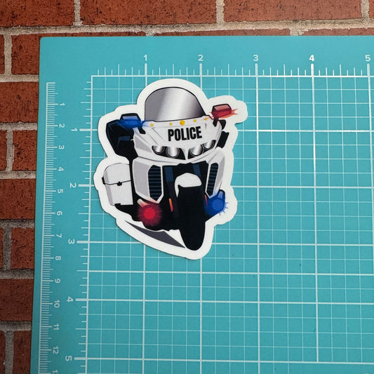 Police Motorcycle Sticker