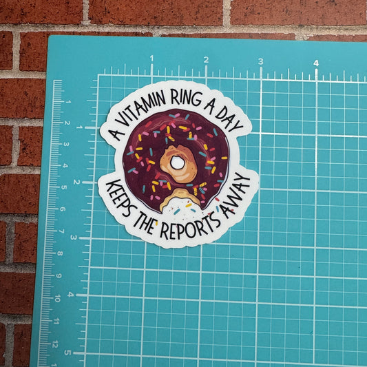 Vitamin Ring Police Sticker