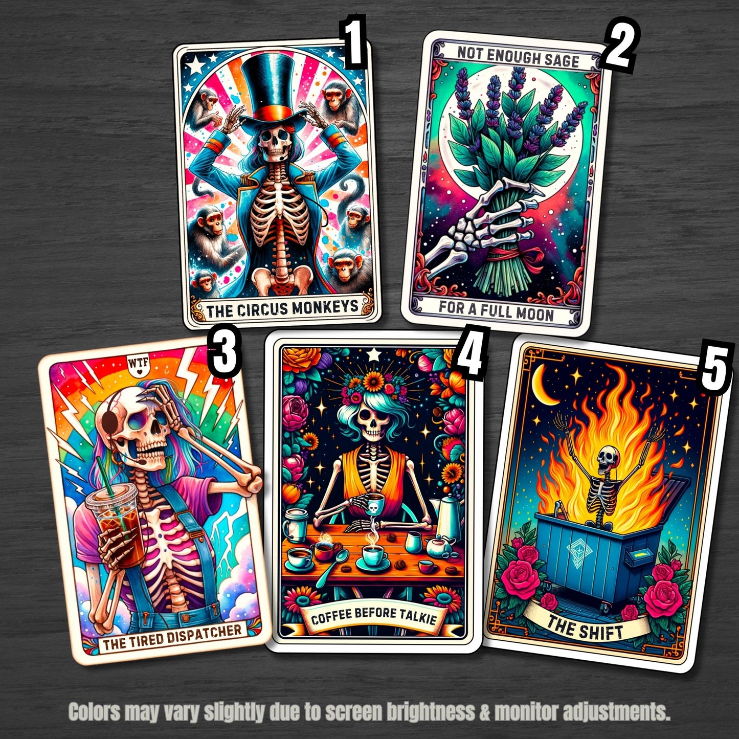 Dispatcher Tarot Card Stickers