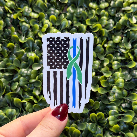 Police Mental Health Flag Sticker