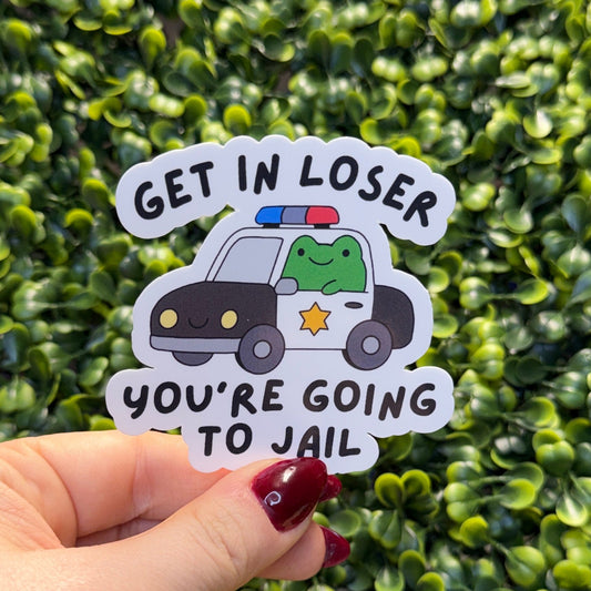 You're Going to Jail Police Sticker