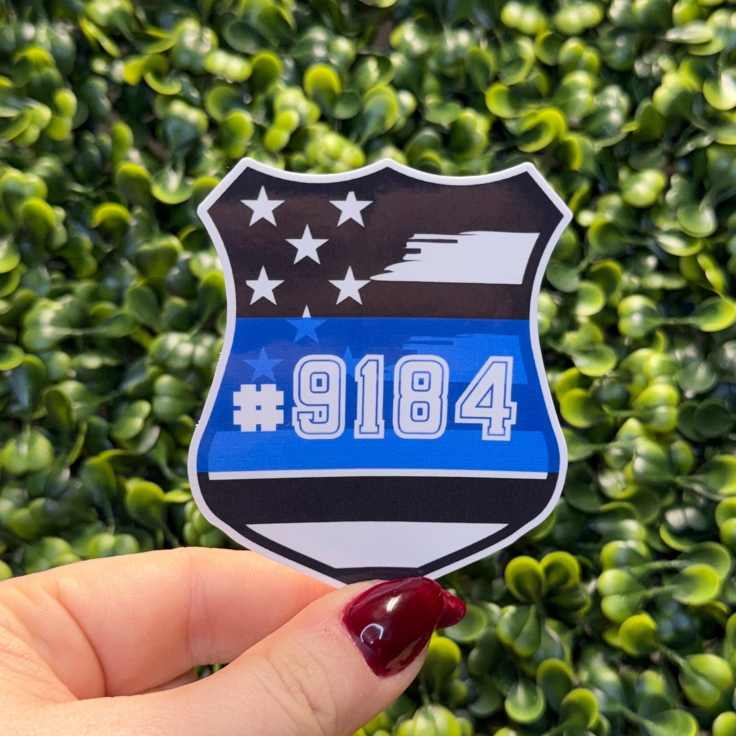 Custom Badge Police Sticker