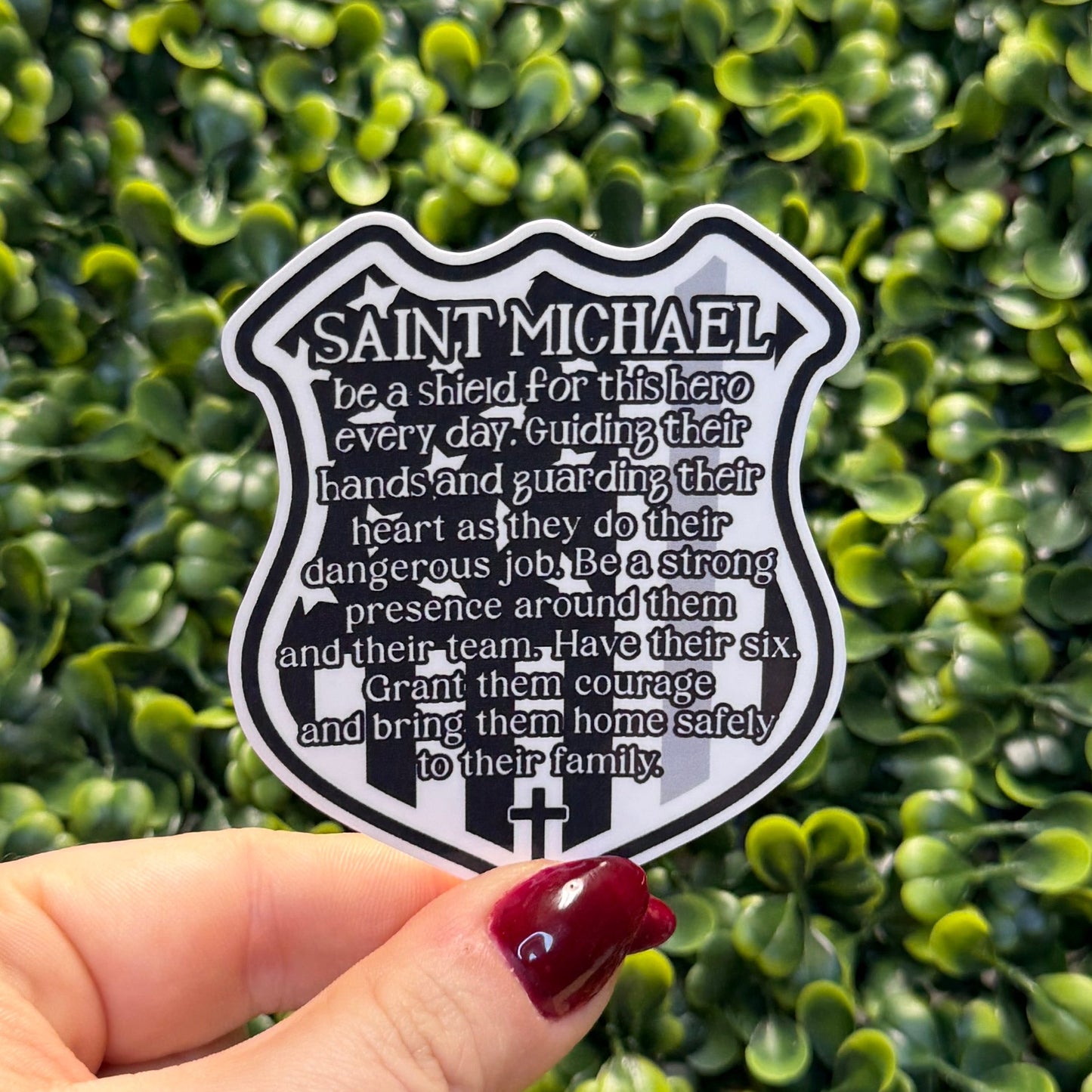 Saint Michael Prayer Corrections Sticker