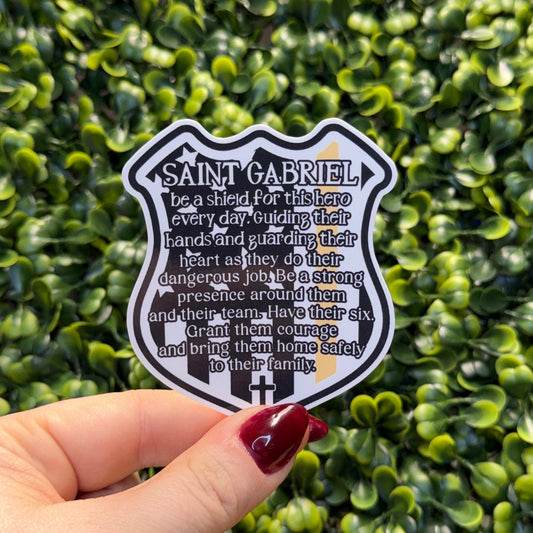 Saint Gabriel Prayer Dispatch Sticker