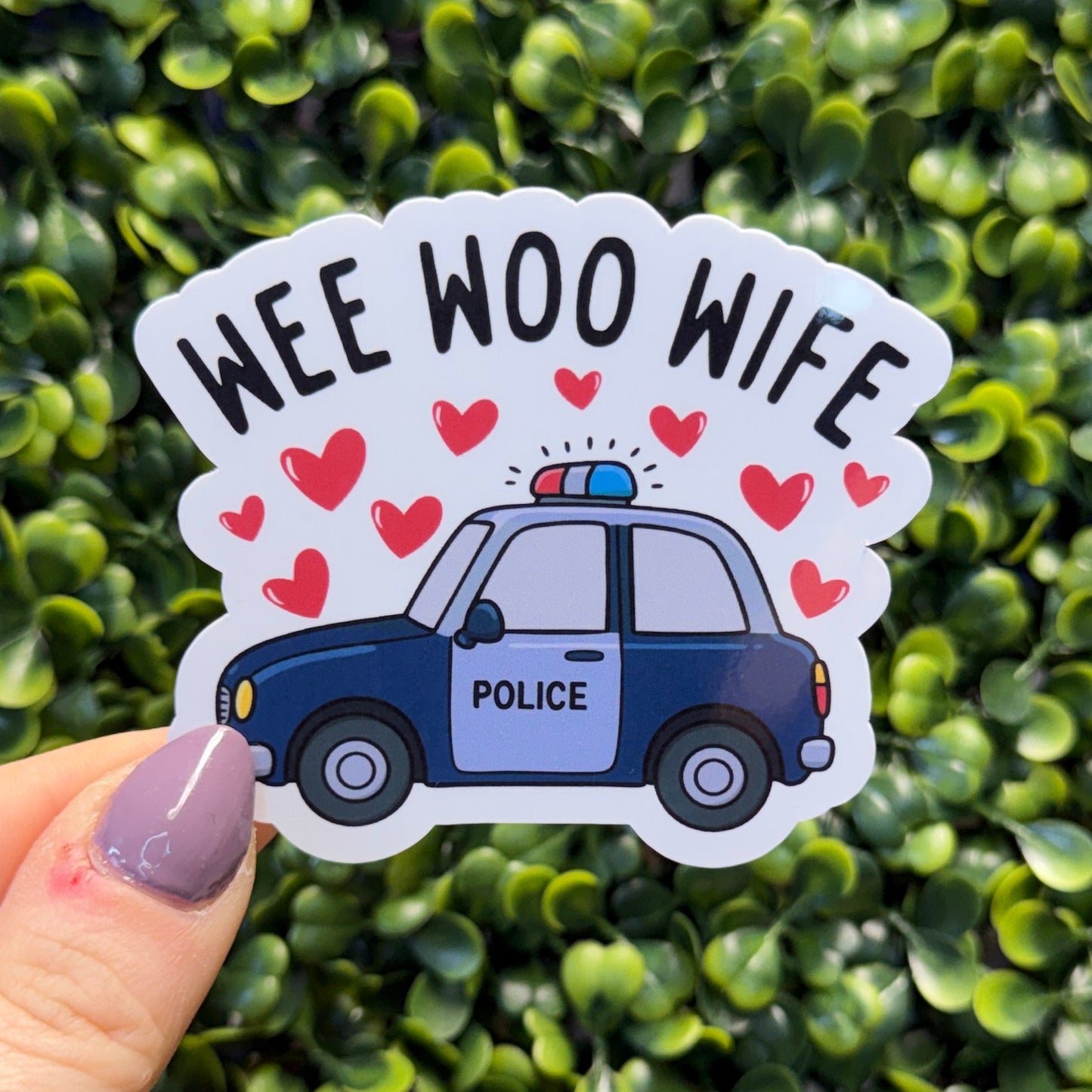 Wee Woo Wife Police Sticker