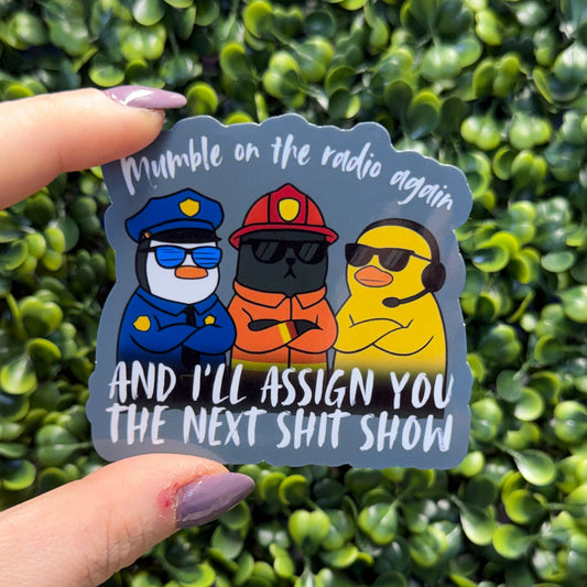 Mumble Again Dispatch Sticker