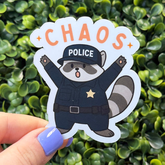 Police Chaos Coon Sticker