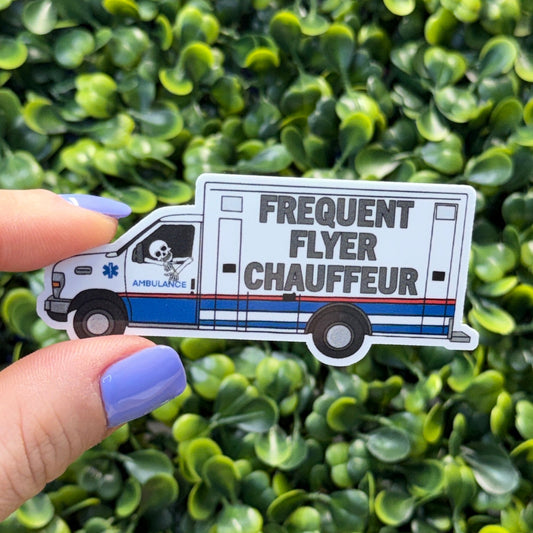 Frequent Flyer Chauffeur EMS Sticker