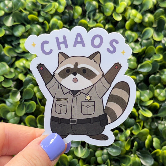 Corrections Chaos Coon Sticker