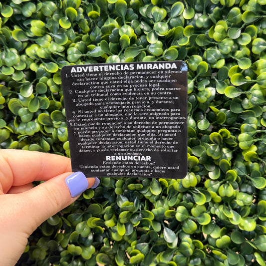Miranda Warnings Police Sticker