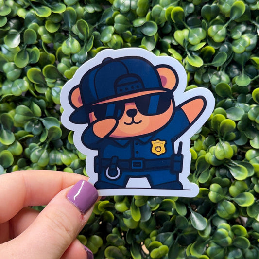 Police Bear Sticker