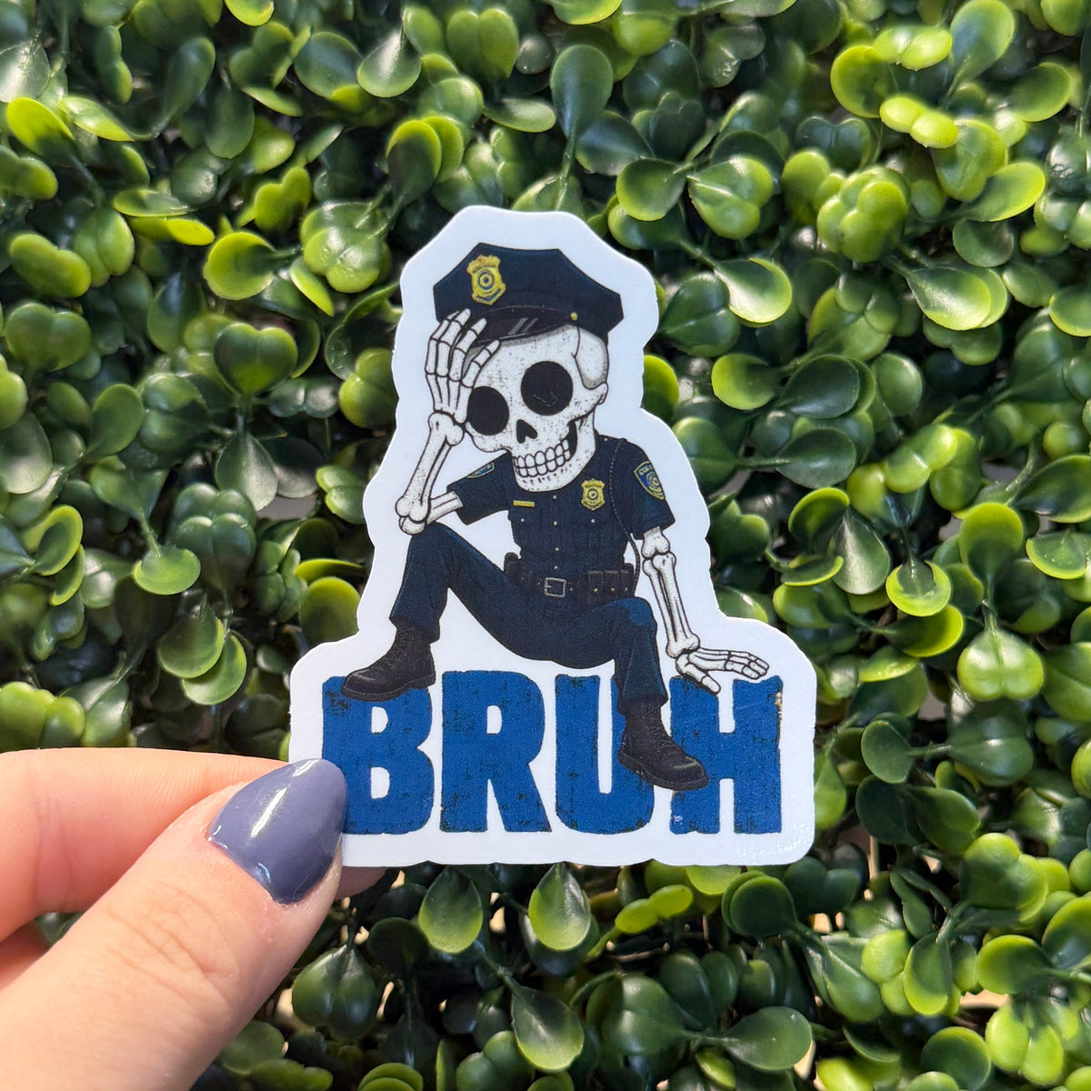 Bruh Police Sticker