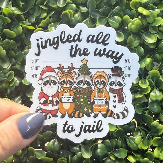 Jingle to Jail Holiday Sticker