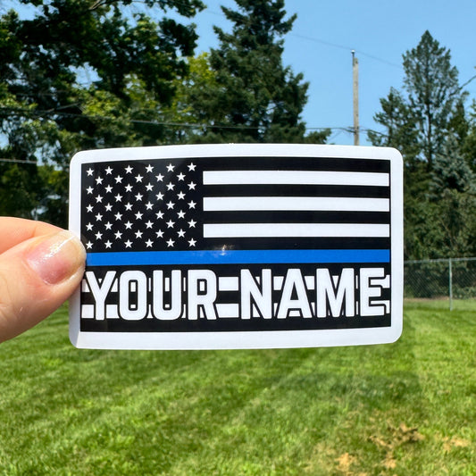 Custom Thin Blue Line Police Flag
