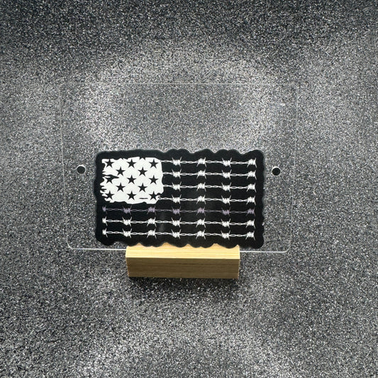 Corrections Barbed Wire Flag Sticker