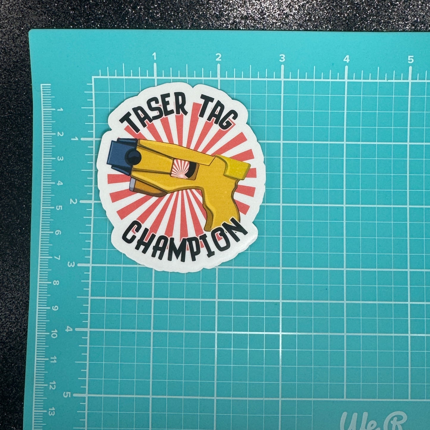 Taser Tag Champion Police Sticker