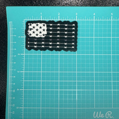 Corrections Barbed Wire Flag Sticker