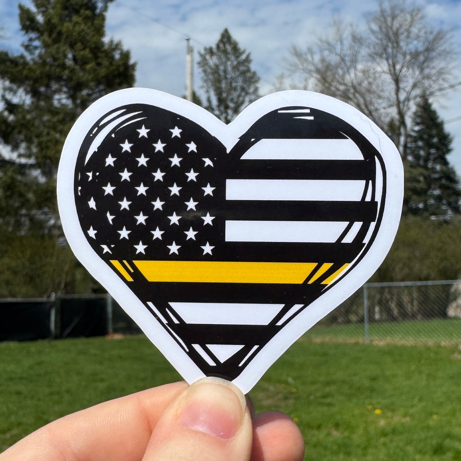 Dispatch Heart Flag Sticker – Witty Whits Design Shop