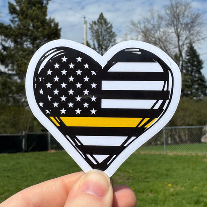 Dispatch Heart Flag Sticker