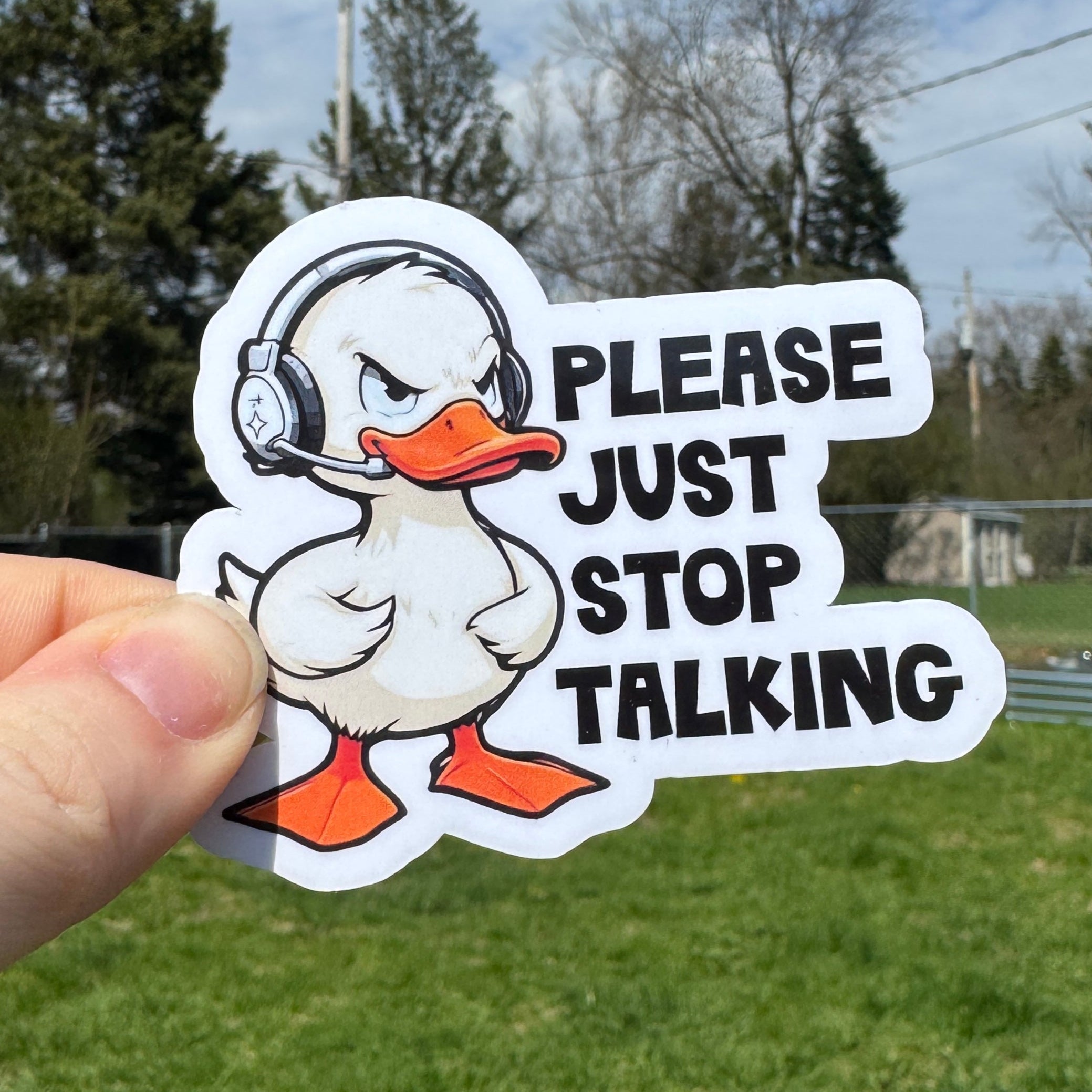 Stop Talking Dispatch Sticker – Witty Whits Design Shop
