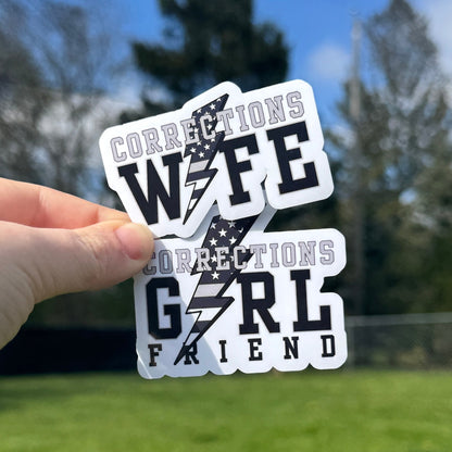 Lightning Corrections Wife Sticker
