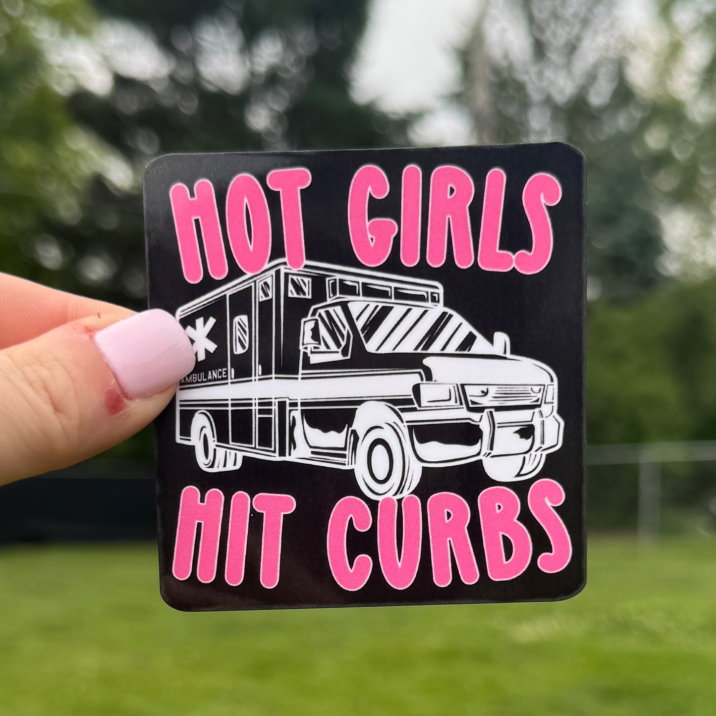 Hot Girls Firefighter Sticker