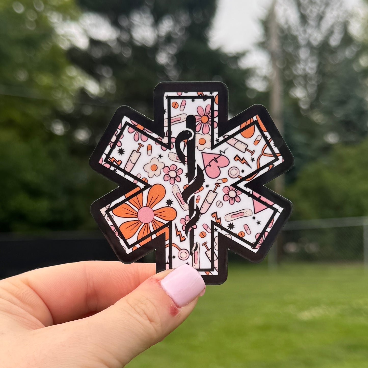 Star of Life Firefighter and EMS Sticker