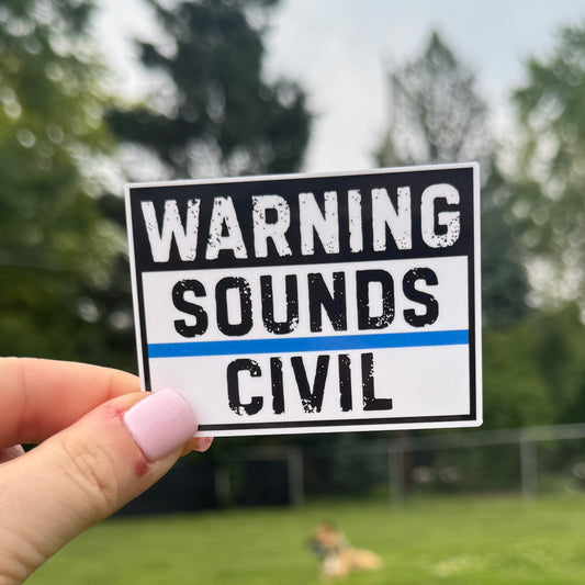 Sounds Civil Police Sticker