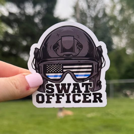 SWAT Officer Police Sticker