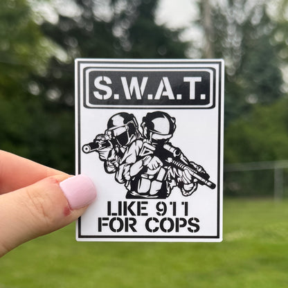 SWAT Team Police Sticker